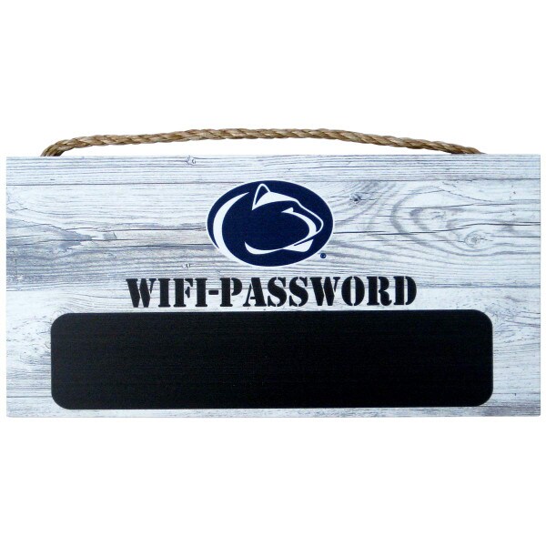 rustic looking Penn State Wifi-Password sign